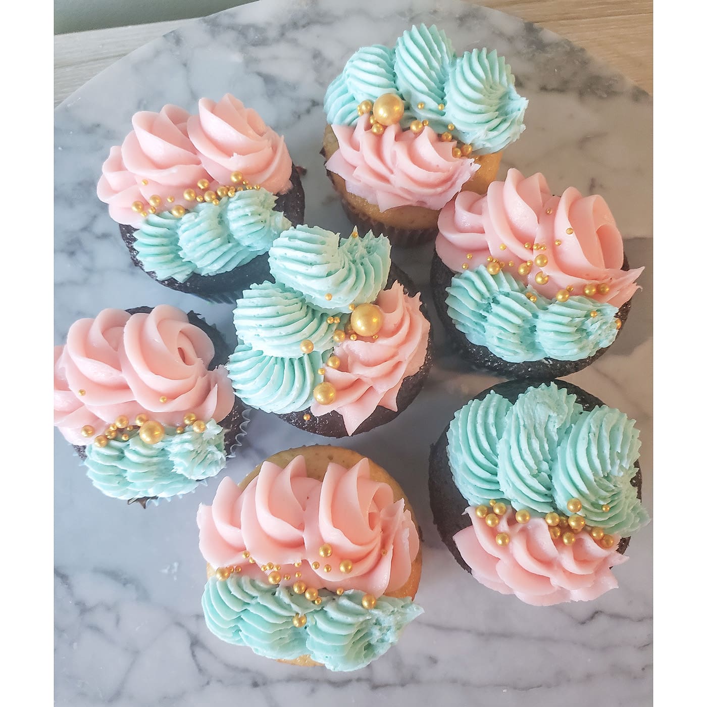 Gender Reveal Baby Shower Cupcakes (no fondant)