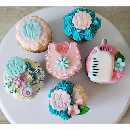 Gender Neutral Baby Shower Cupcakes