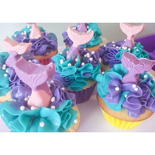 Mermaid Tail Cupcakes