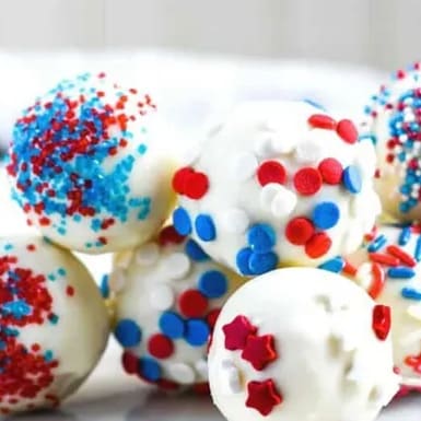 Cake Pops for Fourth of July, Memorial Day